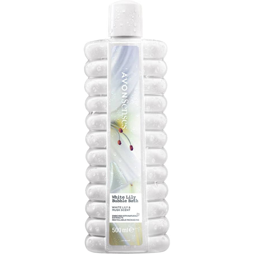 AVON Senses Weiße Lilie Schaumbad 500 ml