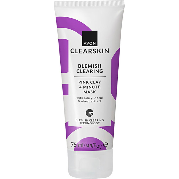 AVON Clearskin Blemish Clearing 4-Minuten-Maske mit rosa Tonerde