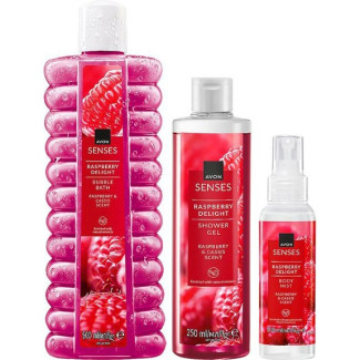 AVON Senses Raspberry Delight Körperpflege-Set 3-teilig