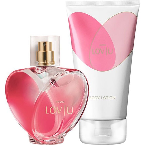 AVON Lov U Eau De Parfum + Körperlotion Set
