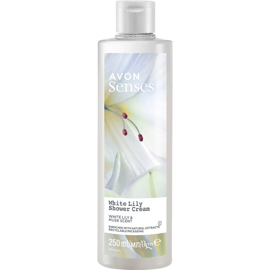 AVON Senses Weiße Lilie Duschcreme 250 ml