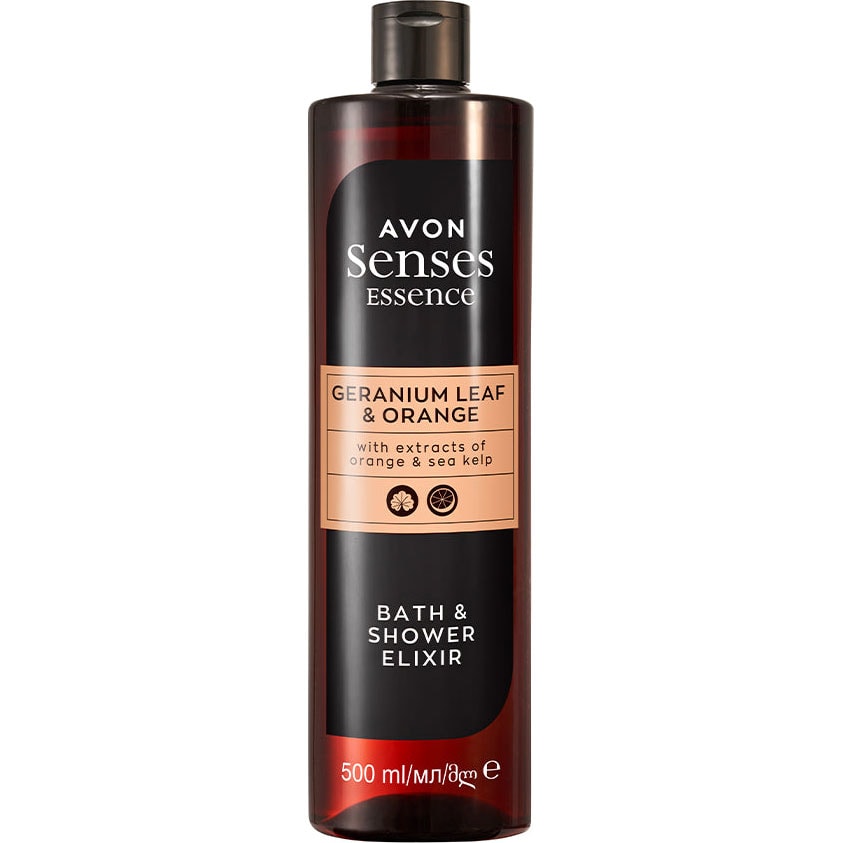 AVON Senses Essence Geranium Leaf & Orange Dusch- & Bade-Elixier