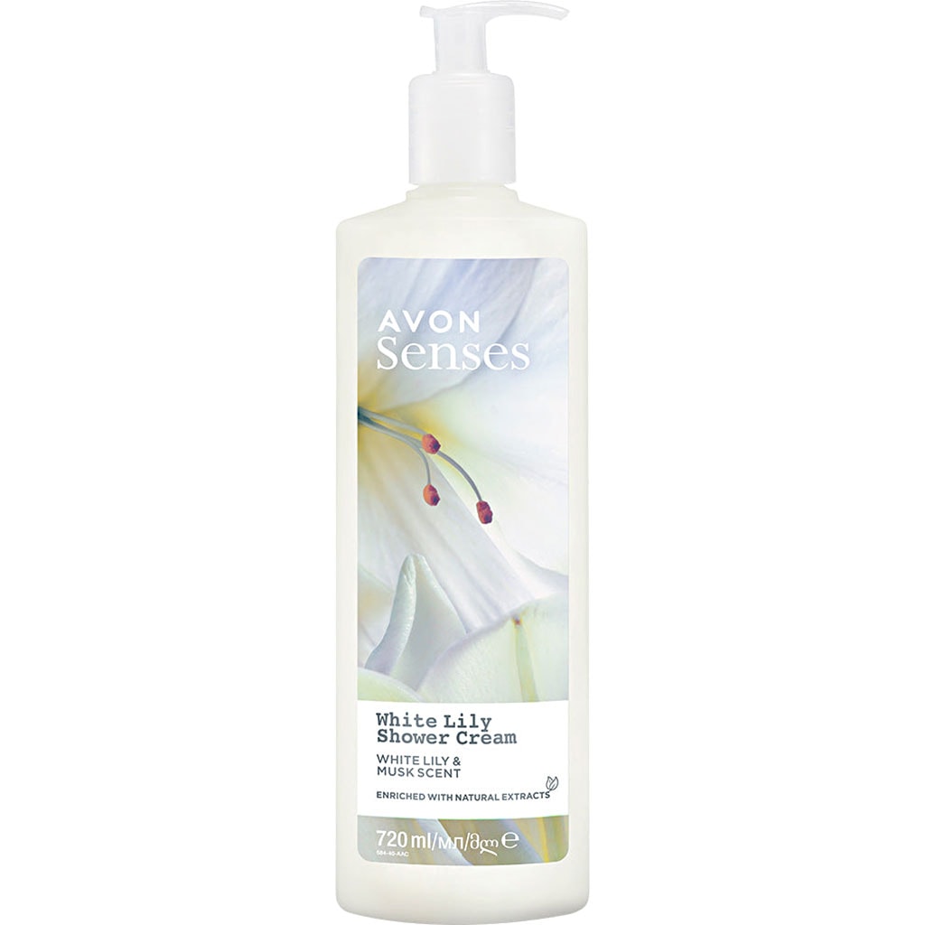 AVON Senses Weiße Lilie Duschcreme 720 ml