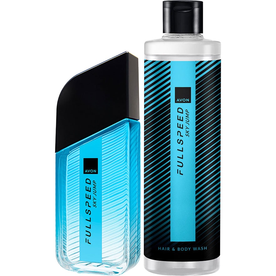 AVON Full Speed Sky Jump Eau de Toilette + Shampoo & Duschgel Set