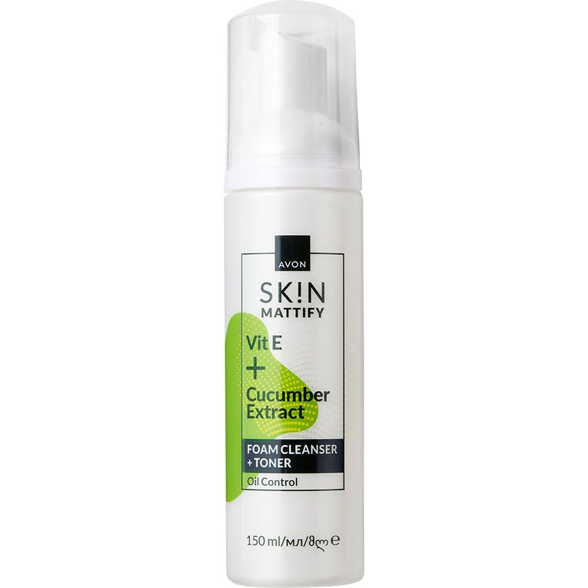 AVON SK!N Mattify Reinigungsschaum + Toner