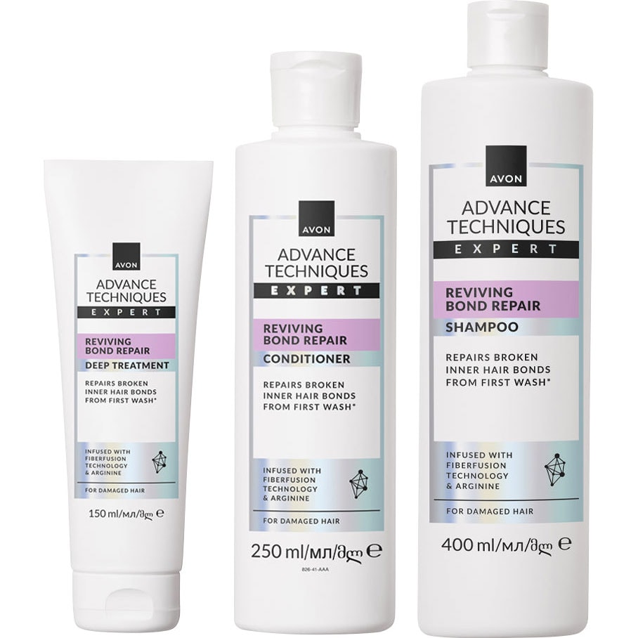 AVON Advance Techniques Reviving Bond Repair Haarpflege-Set 3-teilig