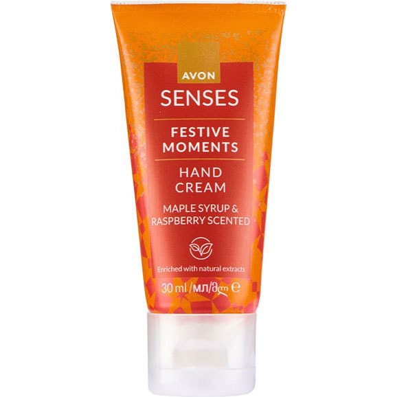 AVON Senses Festive Moments Ahornsirup & Himbeere Handcreme