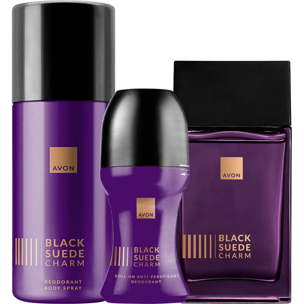 AVON Black Suede Charm Duft-Set 3-teilig