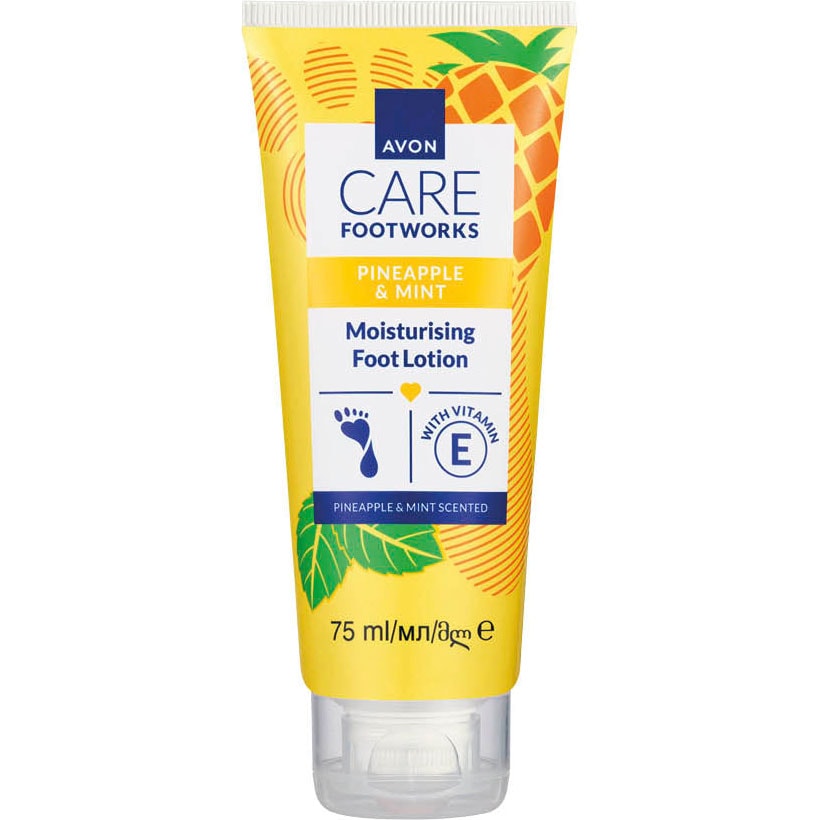 AVON Foot Works Ananas & Minze Fußlotion