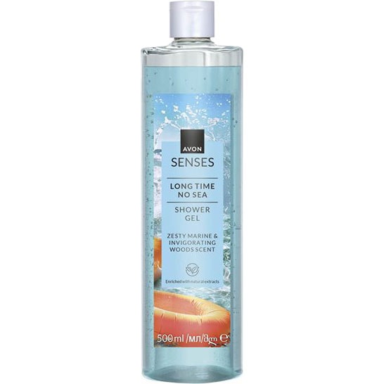 AVON Senses Long Time No Sea Duschgel 500 ml