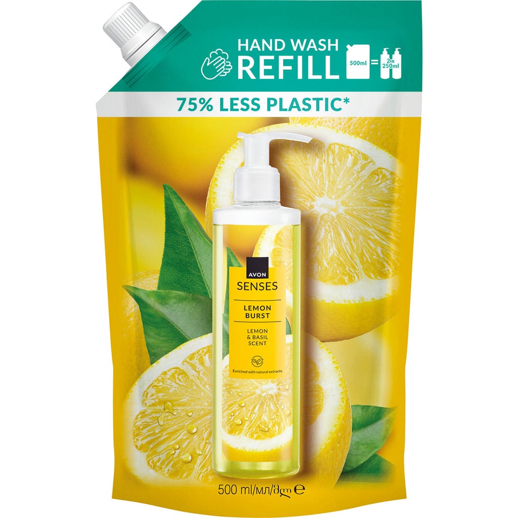 AVON Senses Lemon Burst Flüssigseife Nachfüllpackung