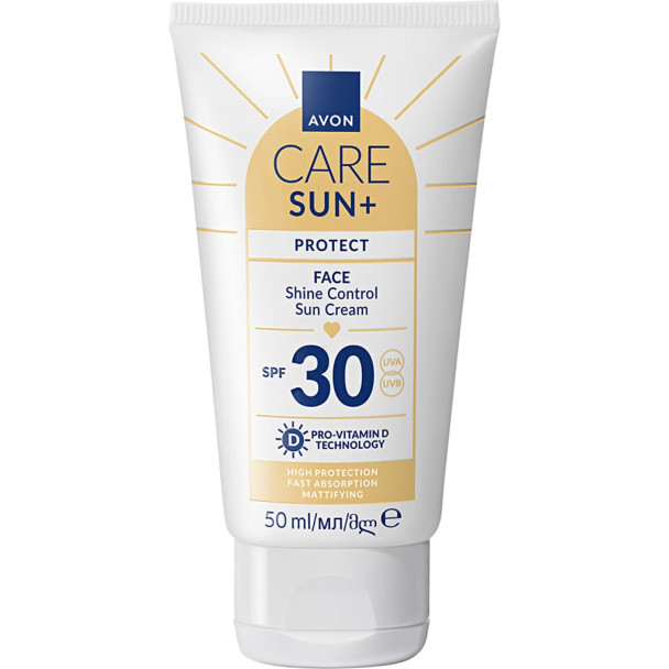 AVON Care Sun+ Mattierende Sonnencreme für das Gesicht LSF 30