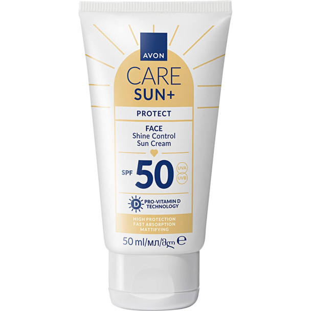 AVON Care Sun+ Mattierende Sonnencreme für das Gesicht LSF 50