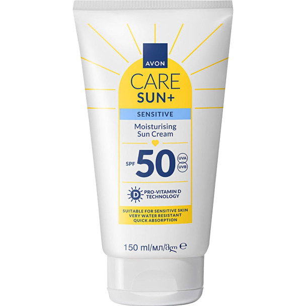 AVON Care Sun+ Sensitive Feuchtigkeitsspendende Sonnencreme LSF 50