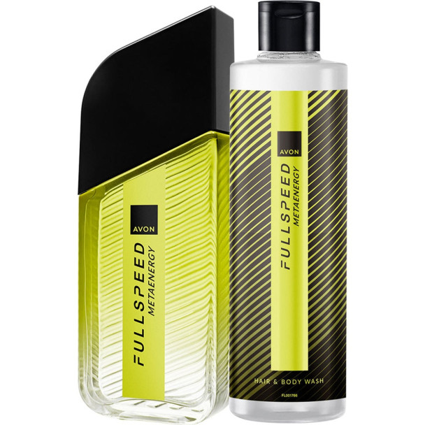 AVON Full Speed Metaenergy Eau de Toilette + Shampoo & Duschgel Set